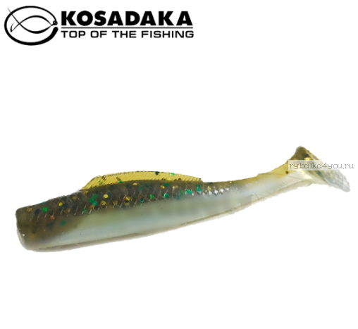 Виброхвост Kosadaka Weedless Minnow 65, 6шт., цвет BBR WM-065-BBR