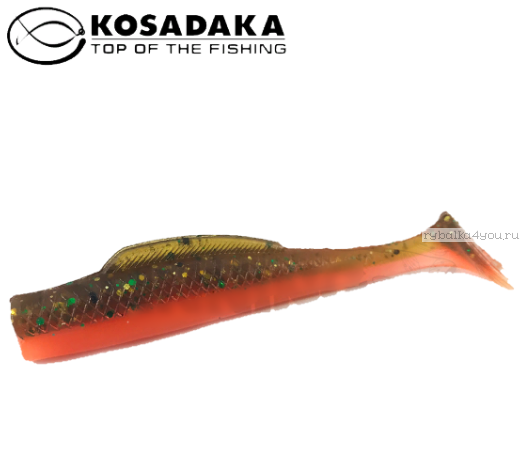 Виброхвост Kosadaka Weedless Minnow 65, 6шт., цвет DM WM-065-DM