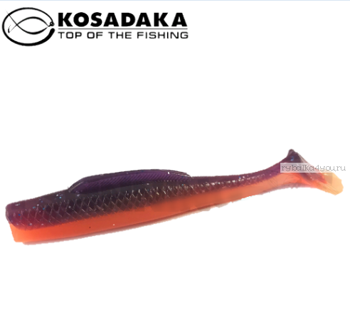 Виброхвост Kosadaka Weedless Minnow 65, 6шт., цвет VF WM-065-VF