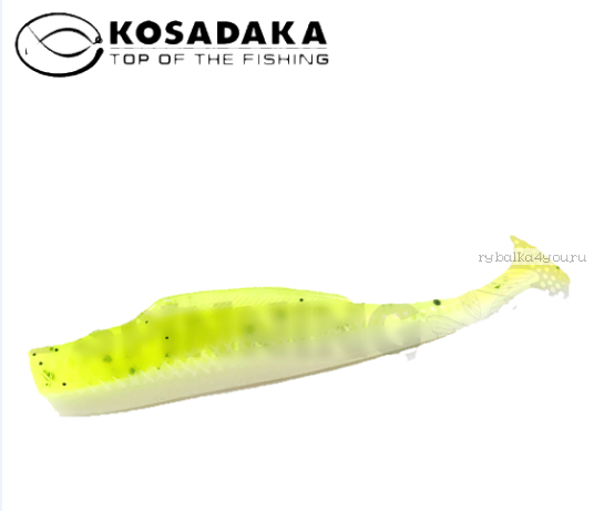 Виброхвост Kosadaka Weedless Minnow 88, 6шт., цвет WG WM-088-WG