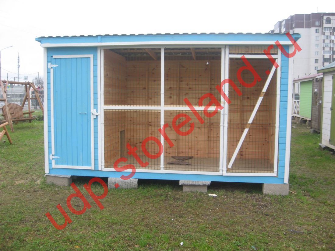 Вольер 4х1,5 м.