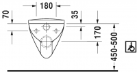 Подвесной унитаз Duravit Architec rimless 019009 схема 5