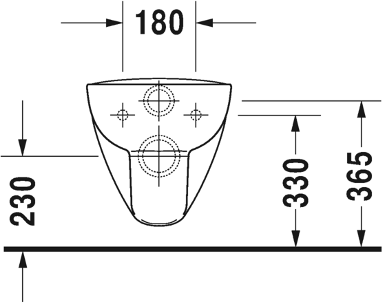 Безободковый унитаз Duravit D-Code 257009 ФОТО