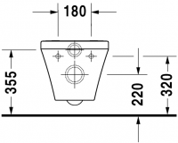 Подвесной унитаз Duravit DuraStyle 253709 схема 3