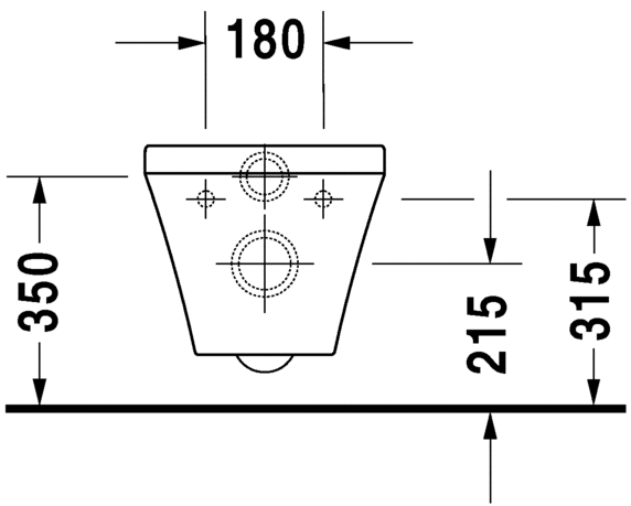 Подвесной унитаз Duravit DuraStyle 253609 схема 3