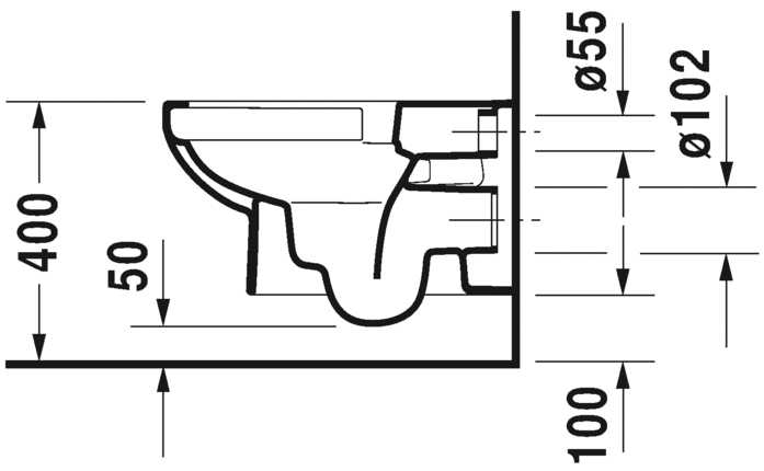 Безободковый унитаз Duravit DuraStyle 256209 ФОТО