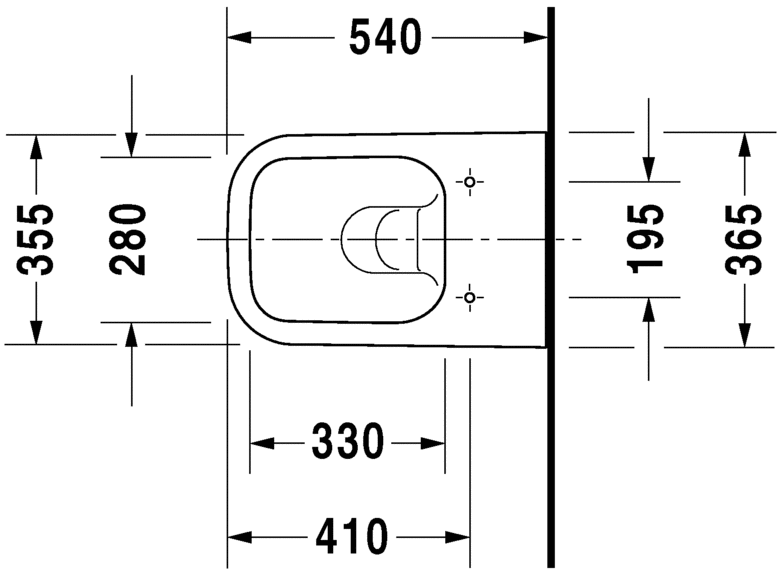 Унитаз Duravit Happy D.2 222209 схема 1