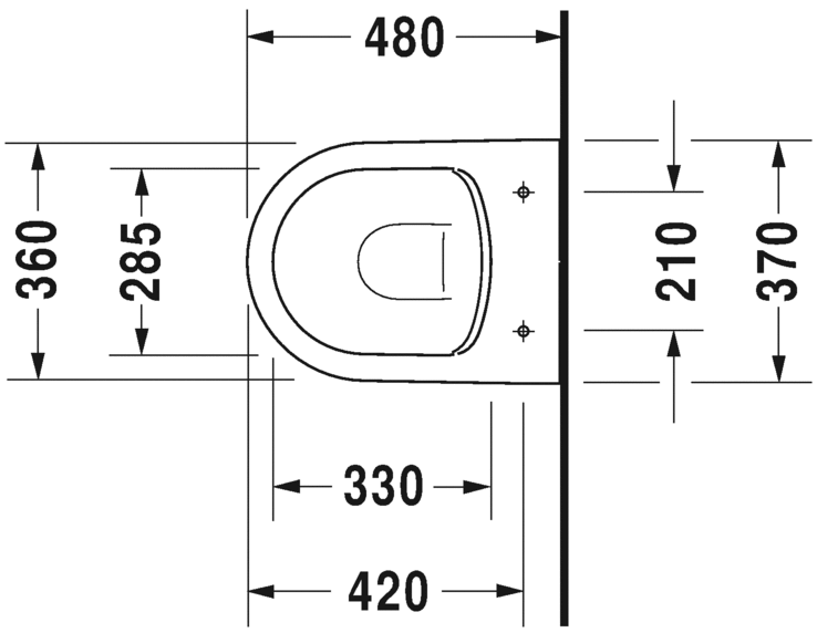 Унитаз Duravit ME By Starck rimless 453009 Комплект: 253009 + 002019 ФОТО