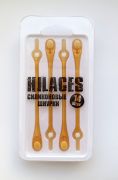 Cиликоновые шнурки для обуви Hilaces цвет Голд