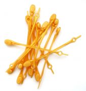 Cиликоновые шнурки для обуви Hilaces цвет Голд россыпь