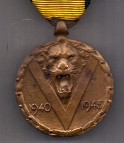 медаль 1940-1945 г. AUNC Бельгия