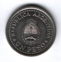 1 песо 1960 г. Аргентина, 150-лет свержения испанского наместника