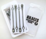 Cиликоновые шнурки для обуви Hilaces цвет Сильвер в раскрытой упаковке