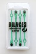 Cиликоновые шнурки для обуви Hilaces цвет Мятный/Черный