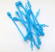 Cиликоновые шнурки для обуви Hilaces цвет Бирюзовый/Бирюзовый россыпь