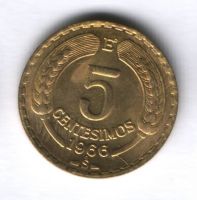5 чентезимо 1966 г. Чили