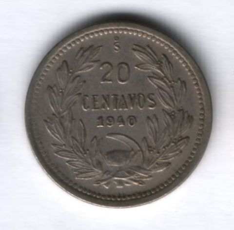 20 сентаво 1940 г. Чили