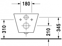 Подвесной унитаз Duravit Starck 1 021009 схема 3