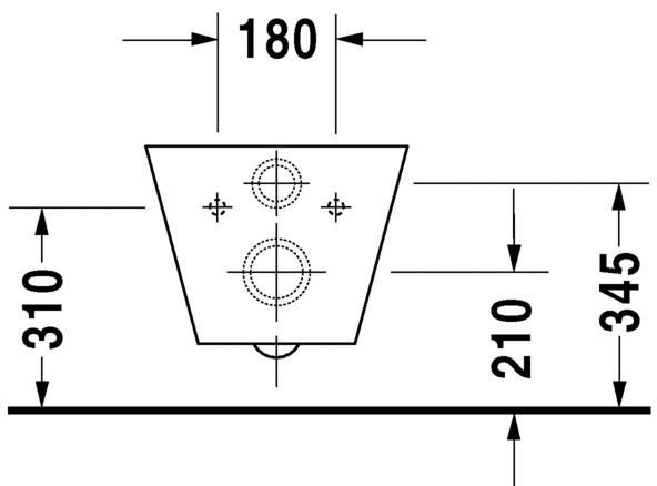 Подвесной унитаз Duravit Starck 1 021009 схема 3