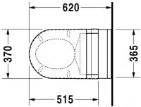 Унитаз с функцией биде Duravit Starck 3 222609 схема 4