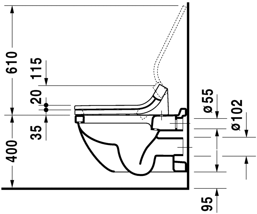 Унитаз с функцией биде Duravit Starck 3 222609 ФОТО