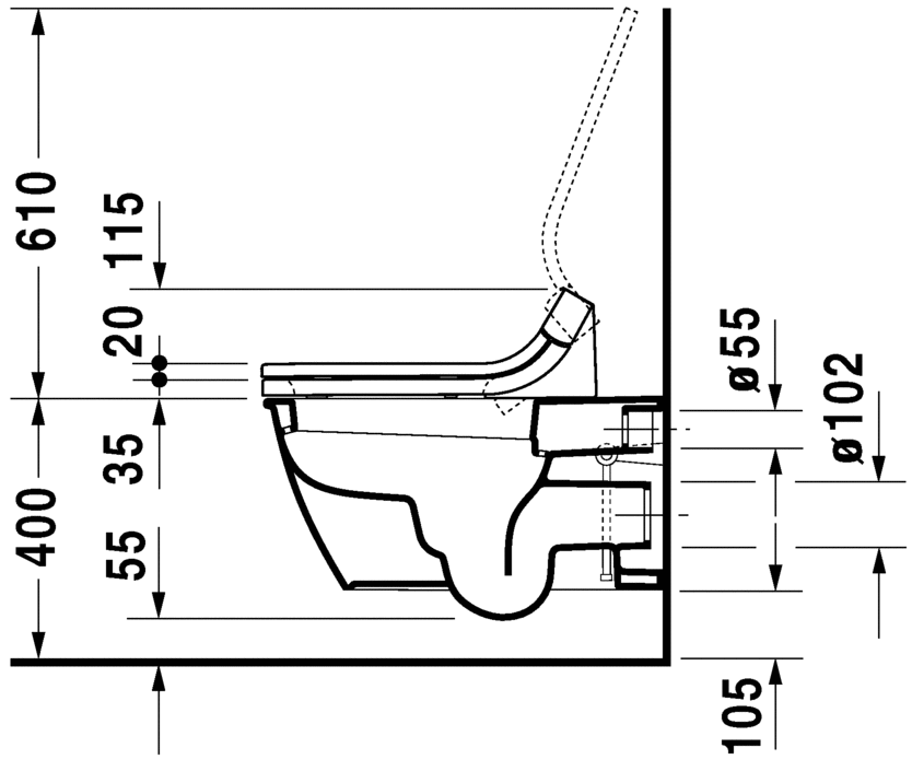 Унитаз с функцией биде Duravit Darling New SensoWash 254459 ФОТО