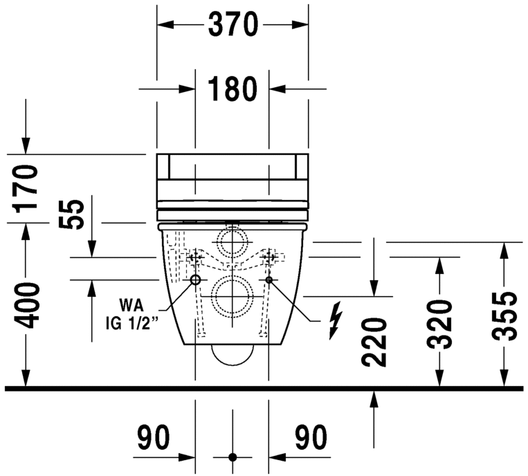 Унитаз с функцией биде Duravit Darling New SensoWash 254459 ФОТО