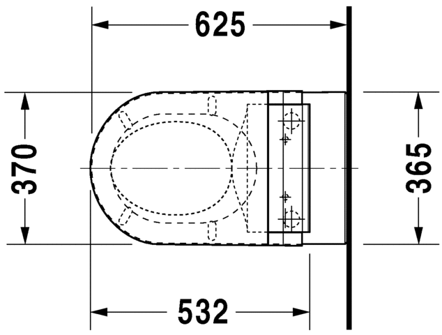 Унитаз с функцией биде Duravit Darling New SensoWash 254459 схема 7