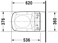 Унитаз с бидеткой Duravit DuraStyle SensoWash 253759 схема 2