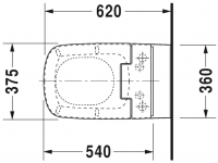 Унитаз с бидеткой Duravit DuraStyle SensoWash 253759 схема 8