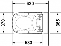 Унитаз с функцией биде Duravit Happy D.2. SensoWash 255059 схема 5