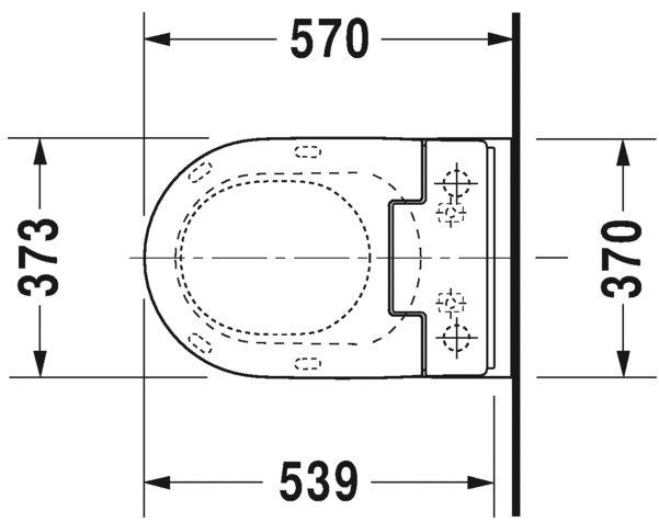 Унитаз с функцией биде Duravit ME by Starck SensoWash rimless 252859 ФОТО