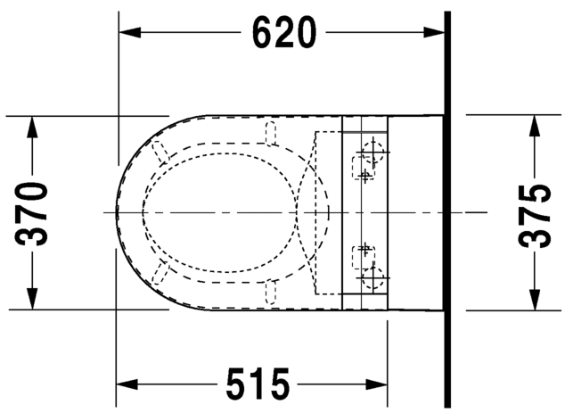 Унитаз с функцией биде Duravit Starck 2 SensoWash 253359 схема 4