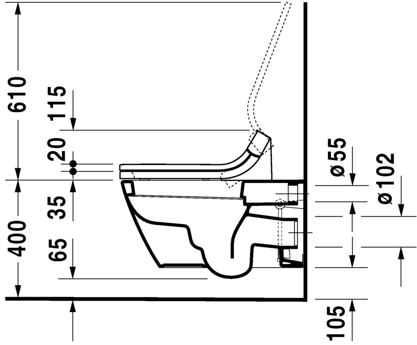 Унитаз с функцией биде Duravit Starck 2 SensoWash 253359 ФОТО