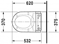 Унитаз с функцией биде Duravit Starck 2 SensoWash 253359 схема 7