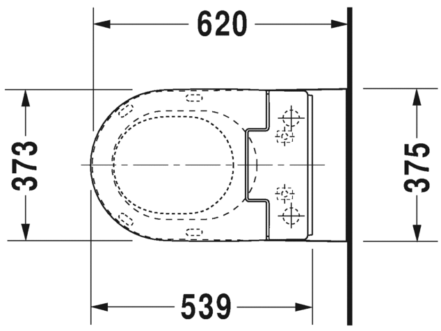 Унитаз с функцией биде Duravit Starck 2 SensoWash 253359 схема 10