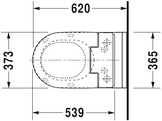 Унитаз с бидеткой Duravit Starck 3 SensoWash 222659 схема 4