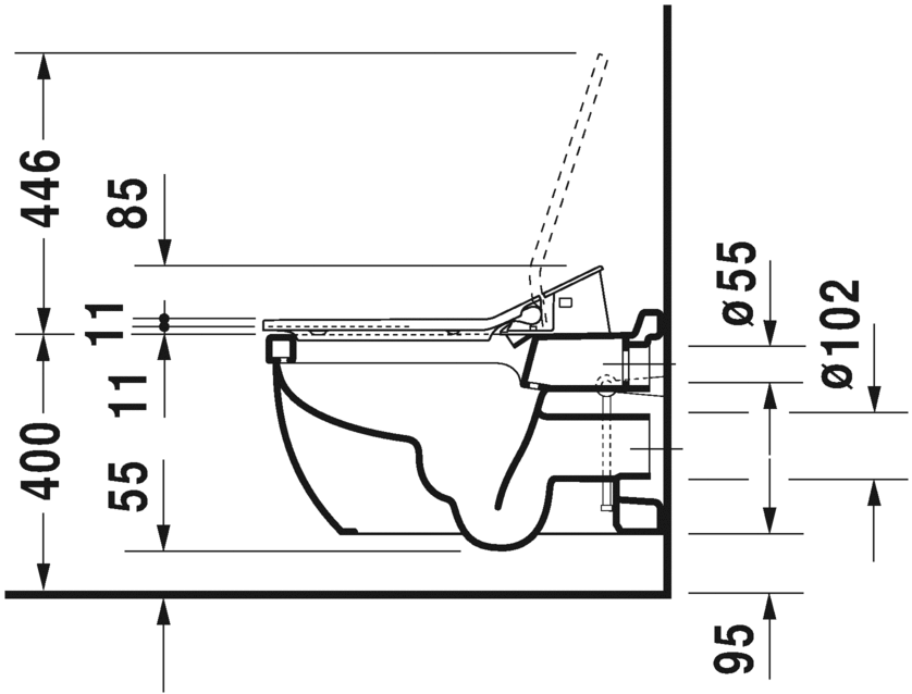 Унитаз с бидеткой Duravit Starck 3 SensoWash 222659 ФОТО