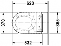 Унитаз с бидеткой Duravit Starck 3 SensoWash 222659 схема 7