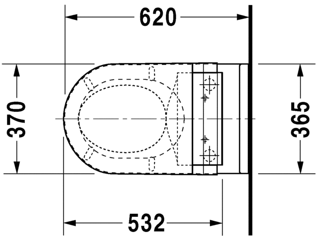 Унитаз с бидеткой Duravit Starck 3 SensoWash 222659 схема 7