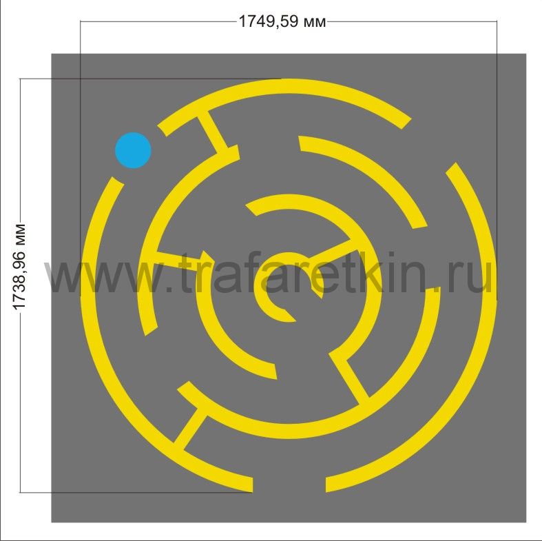 Трафарет "Лабиринт"