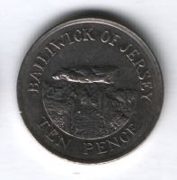 10 пенсов 1992 г. Джерси
