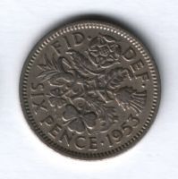 6 пенсов 1953 г. Великобритания