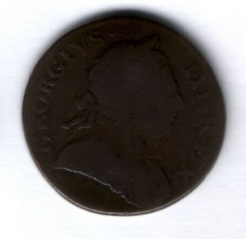 1/2 пенни 1772 г. Великобритания