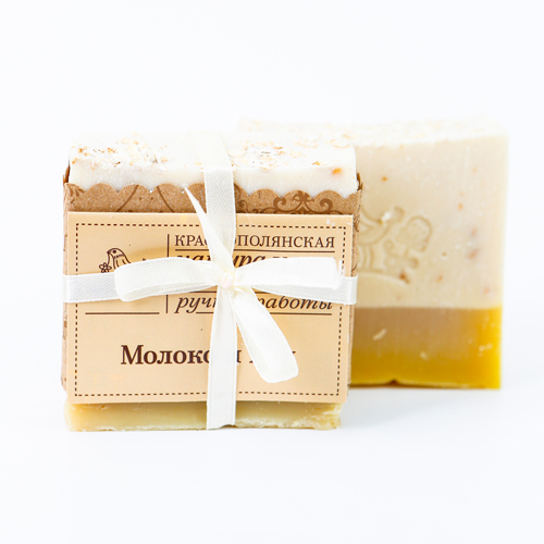 Органическое мыло  "Молоко и мед",  100 гр