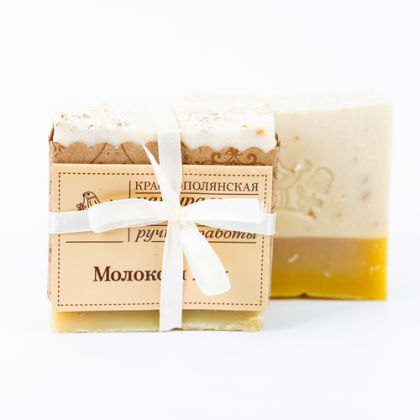 Органическое мыло  "Молоко и мед",  100 гр