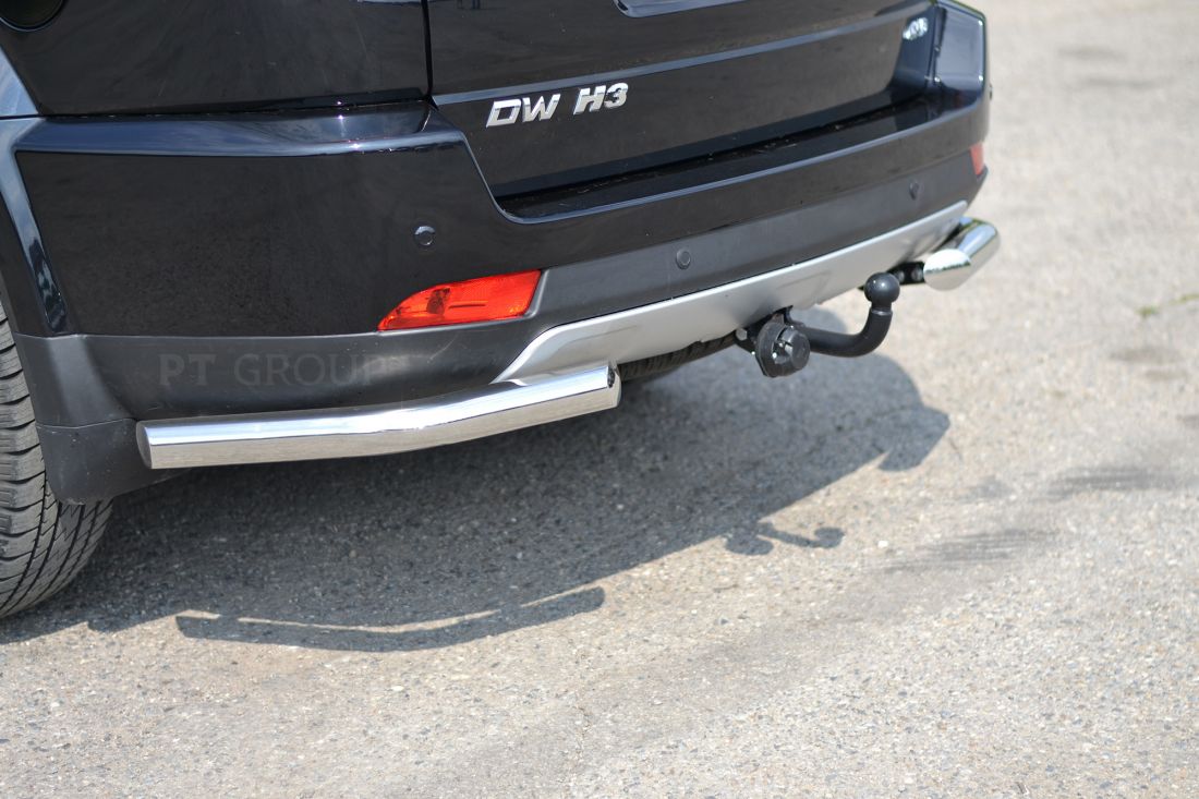 Защита заднего бампера угловая ?63мм (НПС) GREAT WALL Hover H3 2017-