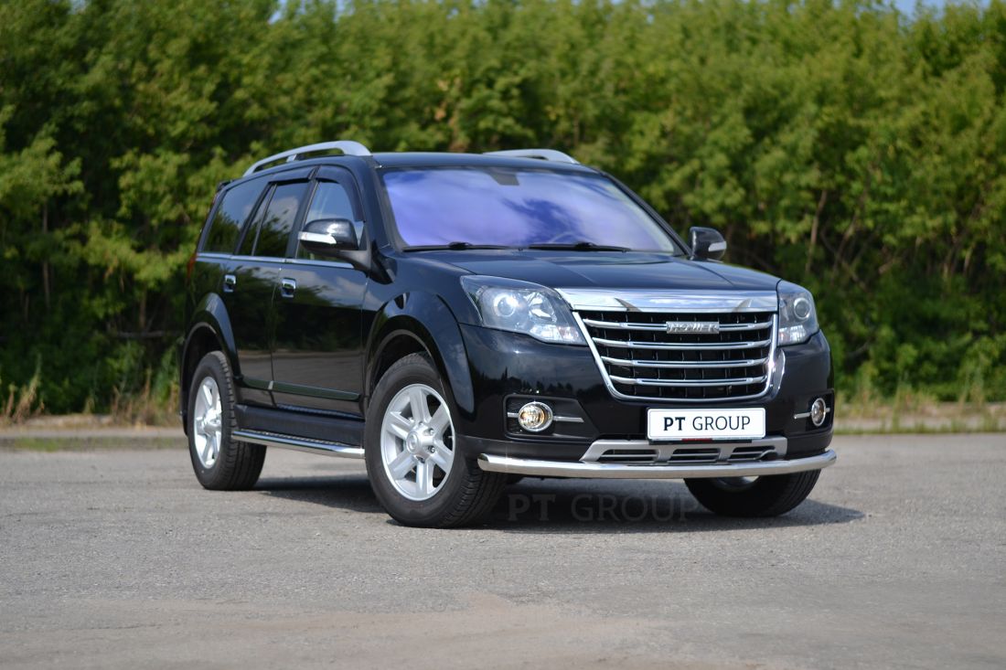 Защита переднего бампера одинарная D63мм (НПС) GREAT WALL Hover H3 2017-