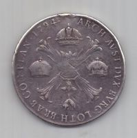 1 талер 1794 г. Милан. Италия. Австрия