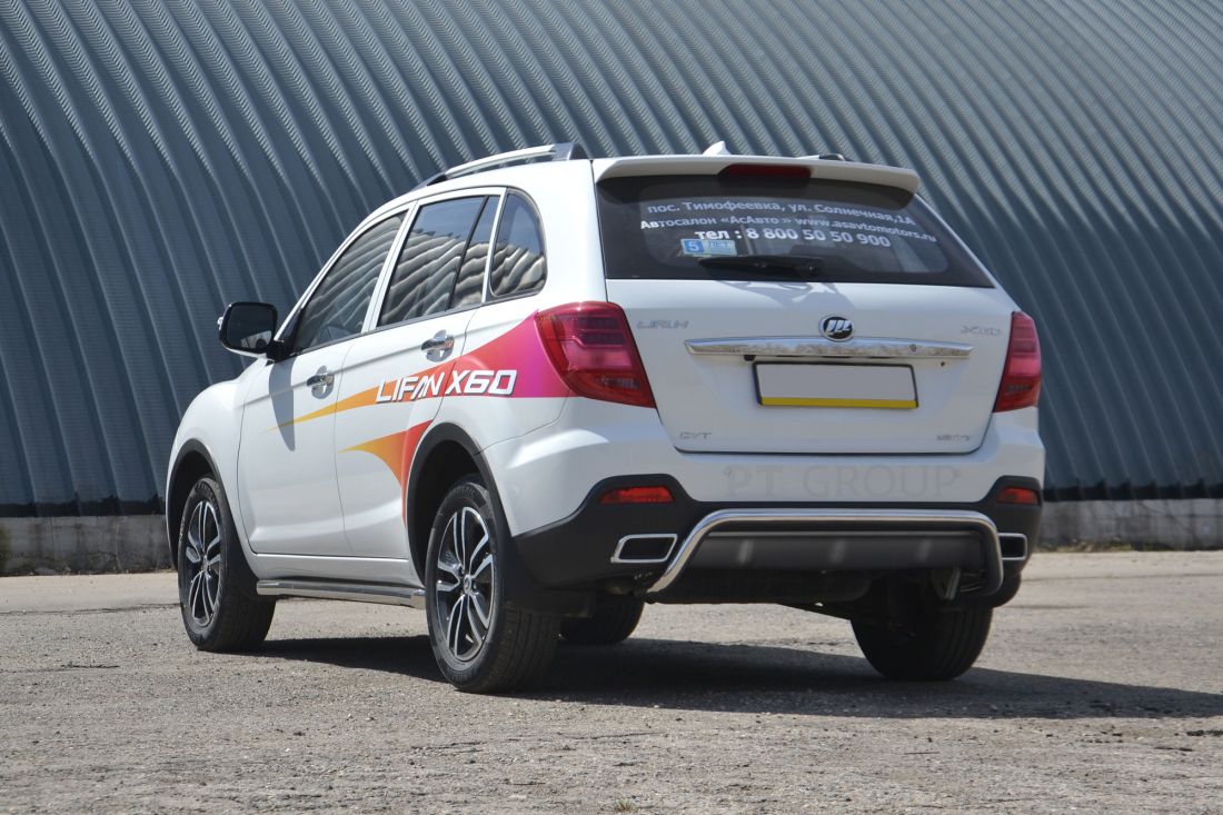 Защита заднего бампера D51мм. Волна (НПС) LIFAN X60 2017-